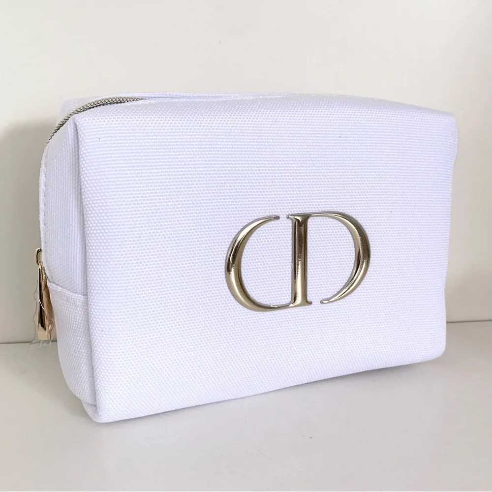Hold NWOT Dior canvas makeup pouch